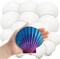 18PCS Large Natural Scallop Shells,4''-5'' White Seashells Bulk for Crafts DIY Painting Baking and Ocean Summer